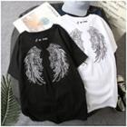 Wing Embroidered Short-sleeve T-shirt
