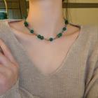 Bead Necklace 1 Pc - Green - One Size