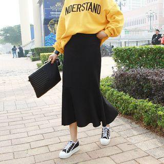 Band-waist Maxi Mermaid Skirt