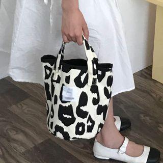 Leopard Print Tote Bag / Lunch Bag