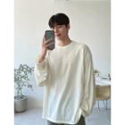 Drop-shoulder Oversize Knit Top