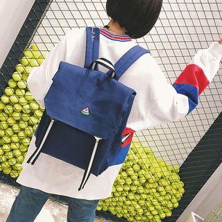 Watermelon Embroidered Canvas Backpack
