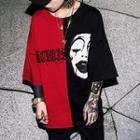 3/8 Sleeve Panel Loose-fit T-shirt
