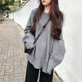 Round Neck Oversize Knit Sweater