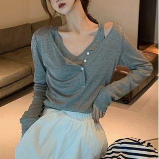 Long-sleeve Tank Top + T-shirt