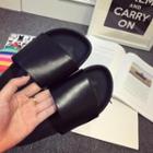 Faux Leather Flip-flops