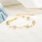 Faux Crystal Faux Pearl Alloy Bracelet Bracelet - Gold - One Size