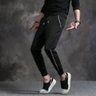 Contrast Cropped Drawstring Pants
