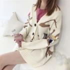 Owl Embroidery Cardigan
