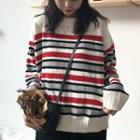 Stripe Sweater As Shown In Figure - One Size