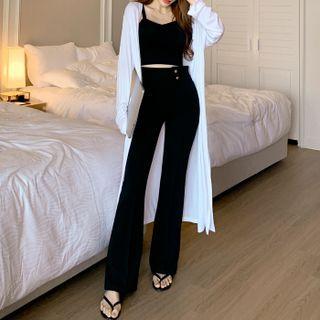Open-front Silky Maxi Cardigan