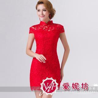 Lace Short Cheongsam