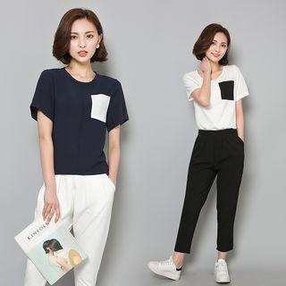 Set: Short-sleeve T-shirt + Tapered Pants