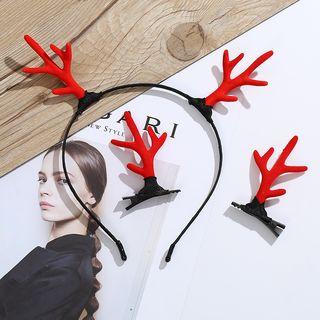Deer Horn Headband / Hair Clip As Shown In Figure - One Size