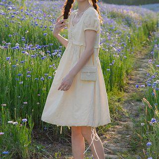 Puff Sleeve Two Way Dress