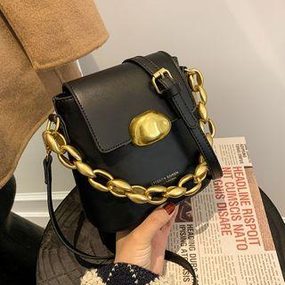 Mini Chain Crossbody Bucket Bag