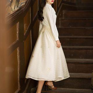 Floral Lace Long Skirt