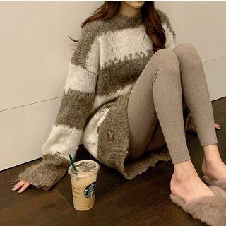 Striped Sweater / Knit Leggings
