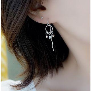 Hoop Drop Earring 1 Pc - As Shown In Figure - One Size