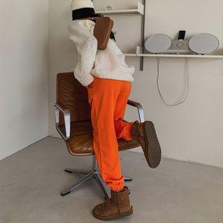 Contrast-stitch Jogger Sweatpants