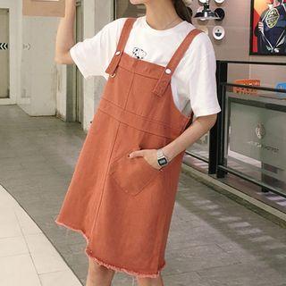 Rip Trim Jumper Dress