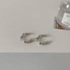 Alloy Chain Cuff Earring 1 Pair - Threader Earrings - 925 Silver - One Size