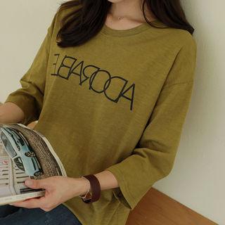 Letter Printed M Lange T-shirt