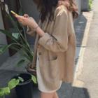 Plain Flax Blazer