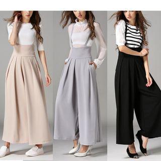 High Waist Wide Leg Jumper Pants