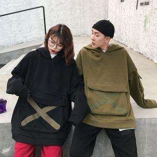 Couple Matching Cross Print Hoodie / Harem Pants