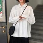 Pintuck Blouse White - One Size