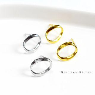 925 Sterling Silver Oval Earring