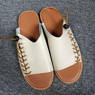 Genuine Leather Open Toe Sandals