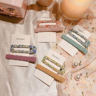 Set: Fabric Hair Clip (assorted Designs)