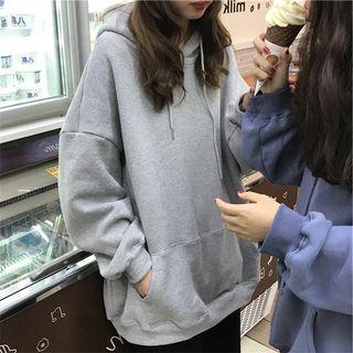 Fleeced Long-sleeve Hoodie