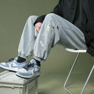 Print Jogger Jeans