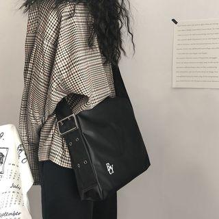 Lettering Messenger Bag Black - One Size
