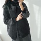 Round-neck Quilted Zip Vest