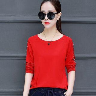 Bead Long-sleeve T-shirt