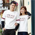 Lettering Couple Pullover