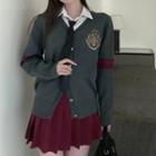 Pleated Skirt / Tie / Cardigan / Shirt