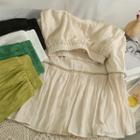 Eyelet High-waist Midi Skirt In 5 Colors