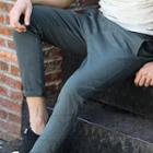 Drawstring-waist Slim Fit Pants