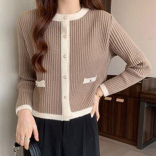 Faux Pearl-accent Cardigan