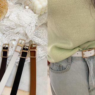 Dual-square Buckled Belt