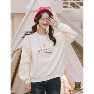 Napped Printed Sweatshirt