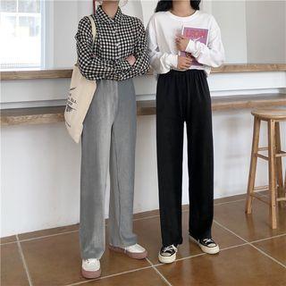 Elastic Wide-leg Pants