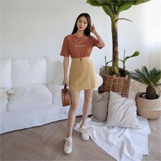Linen Mini Skirt
