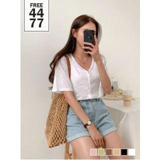 V-neck Relaxed-fit M Lange Cardigan