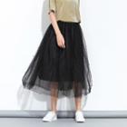 Embellished Midi Tulle Skirt